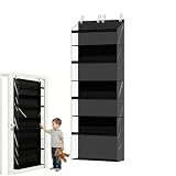 Organizador Colgante Para Puerta | 4 Niveles Ahorro Espacio Pared - Estante De Puerta Con Bolsillos Profundos,Para Dormitorio Habitación Infantil Apartamento Armario Casa Residencia Muñeca Ropa Niñas