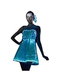 LED Light Women's Wedding Dress Stage Costume Luminous Fiber Optic Skirt Performance Concert Night Club Dress Wear Colorful