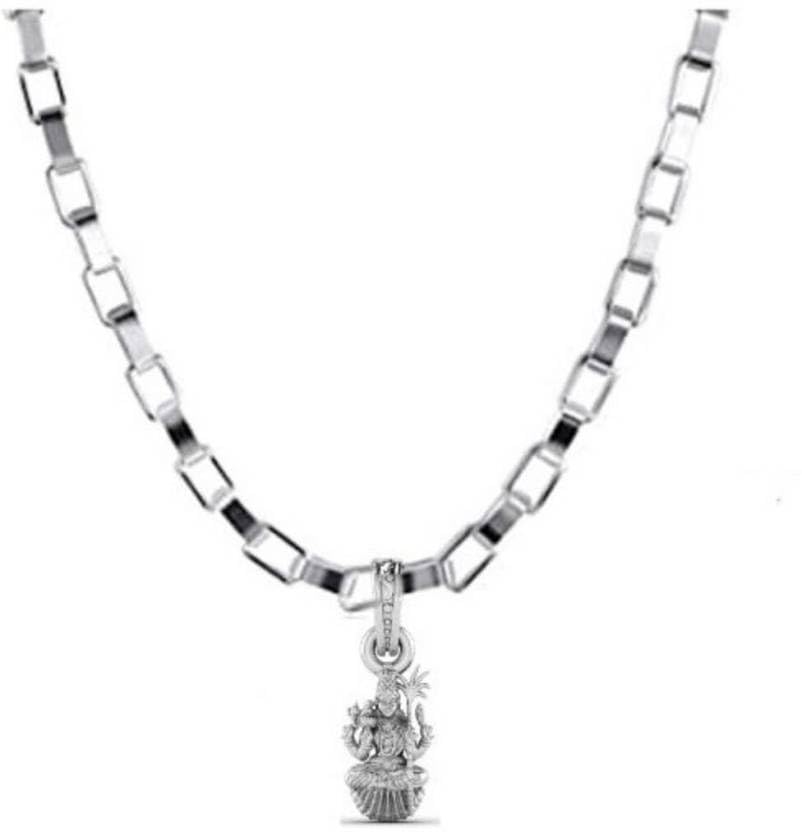 Pendentif en argent sterling 925 Maa Lalitha chaîne vénitienne collier femme et homme