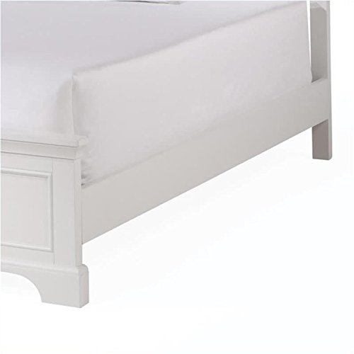 Hawthorne Collections Contemporary Wood Panel Bed Frame Queen Size With Headboard In White #TOP5