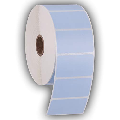 Autocollants perforés thermiques bleu 1 ROLL pour étiquettes d'envoi et codes à barres