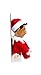 Elf on The Shelf: Christmas Plushee Pals Bundle Dark Skin Brown Eyed Boy and Girl Bundle