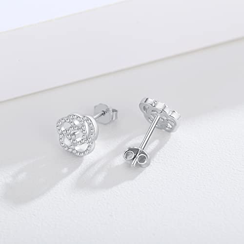 Pendientes de plata 925 de rosa con acabado premium antialérgico 2