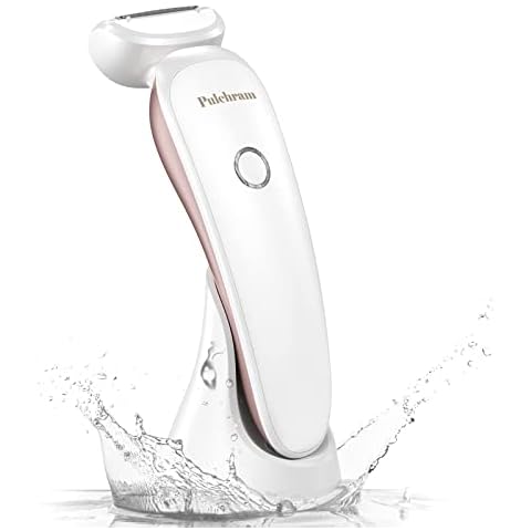 Electric Lady Shaver - Painless Womens Razor Bikini Trimmer, Cordless Wet & Dry Lady Shaver for Women Legs Underarms Pubic Hair - Rechargeable Waterproof Lady Body Shaver Cover