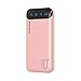 Power Bank 10000mAh Handy Tragbares Ladegerät Externer Akku Pack mit 2 USB 2.4A Ausgängen und USB C Eingang Kompatibel für Huawei iPhone 12 11 X iPad Samsung Galaxy S20 Android Tablette Mehr (Rosa)