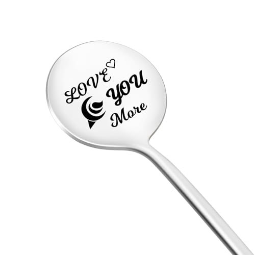 Ice Cream Spoon Birthday Gifts, Engraved Spoon Funny Gifts for Valentine's Day, Mother's Day, Father's Day, Christmas Stocking Stuffers