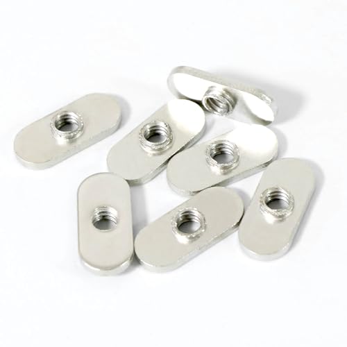 20 packs 1434-20 centered hole sliding t-nuts for 10 series t track extrusions t slot accessories for aluminum extrusion profile rail