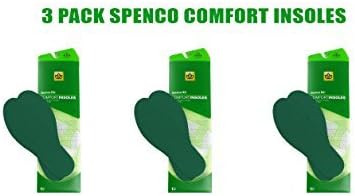 Spenco RX Comfort Insoles Three Pair Pack (Size #2 Women's 7-8 Men's 6-7)