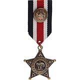 Parfait pour les soirées déguisées, broche médaille avec pendentif steampunk vintage.