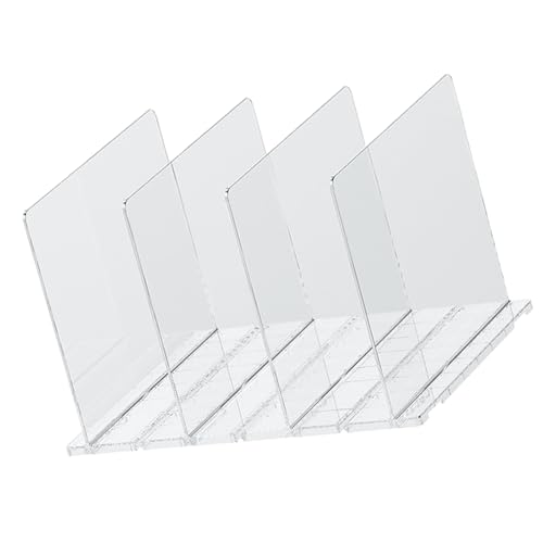 Vdaxvme Separador de estantes multiusos ajustable y resistente, accesorio para organización de armario, separador de almacenamiento transparente
