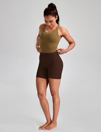Image of HeyNuts Longline Zeal Bras Medium Impact Wirefree Sports Bras Workout Crop Tank Tops with Removable Pads, A-D Cups