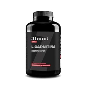 L-Carnitine 3000 mg – 180 Gélules à Haute Dosage – Pour un Mode de Vie Actif – Gélules Véganes, Sans Gluten, Lactose ni Soja – Complément Alimentaire pour Sportifs – Zenement
