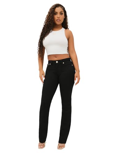 Jeans True Religion Billie Mr Straight pour femme en denim classique