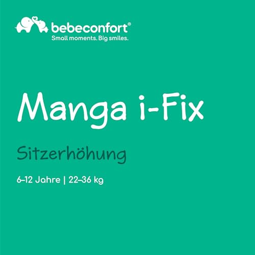 Bebeconfort Manga i-Fix ISOFIX Sitzerhöhung, 128–150 cm, Tinted Black – Ansicht 2