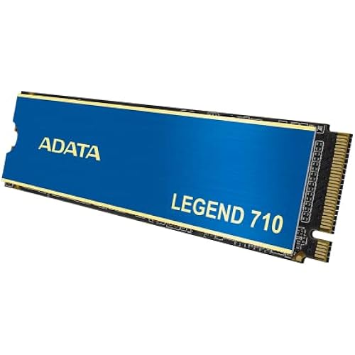 ADATA SSD Legend 710 M.2 1TB PCIe Gen3 x4 M.2 2280 Solid State Drive, Design for Creator Gaming, Read Speed up to 2,400 MB/s, 3D NAND, LDPC, AES 256-bit Encryption