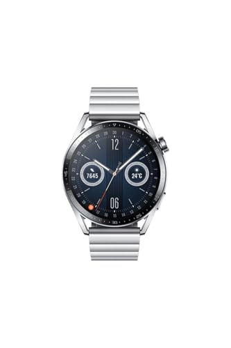 HUAWEI Watch GT 3, Reloj Deportivo con monitorización de SPO 2, Pantalla Grande, de Entrenamiento, Reloj Inteligente, Stainless Steel, 46 mm