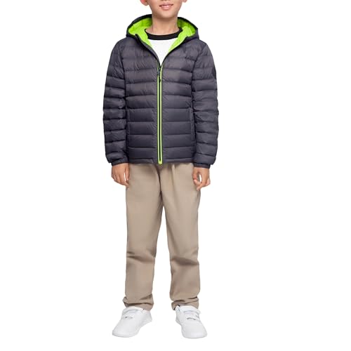 Rokka&Rolla Boys' Ultra Lightweight Packable Down Puffer Jacket Coat2