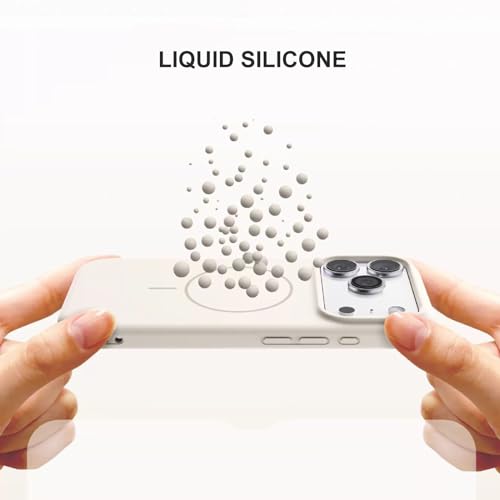 Housse iPhone 17 Pro silicone jaune mince avec support de charge magnétique - 6