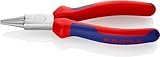 Knipex Pinza a Becchi Tondi Cromata, Rivestiti in Materiale Bicomponente 160 Mm 22 05 160...