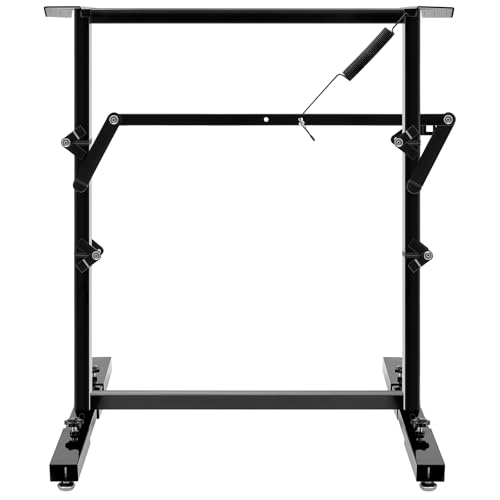 MorningRo RV Adjustable Table Leg Folding Dinette Table Stand Bed Base for RV Height Adjustable Bracket for Caravan Motorhome Yachts and Various Outdoor Activities(Black)