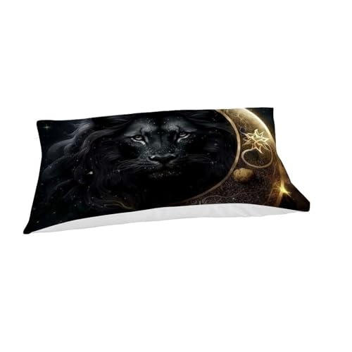 Housse de couette lion fermeture éclair pour un lit simple facile à border - 7