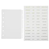 Intercalaires : les intercalaires de classeur en quantité sont suffisants pour votre usage quotidien et répondent aux besoins de tournée, séparateurs de classeur