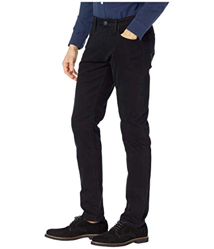 Mavi Jake Men's Regular Rise Slim Leg Jeans, Slim Fit Jeans for Men, Black Williamsburg, Black Men's Jeans, 33 x 302