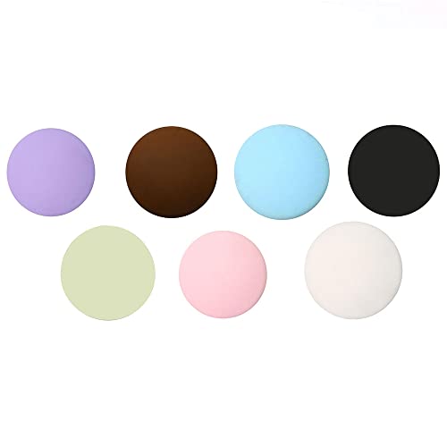 SEIWEI ?Silicone Door Stop Wall Protector Door Knob Handle Covers Guard Pads Self Adhesive Round (Green, 5 PCS)