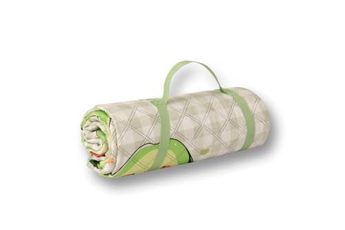 Image of Picnic Blanket Waterproof Camping Mat 200cm Large Beach Picnic Mat with Portable Handy Tote for Travel Sports Home Yoga Park Grass Mat for Baby (Fruit Pattern)