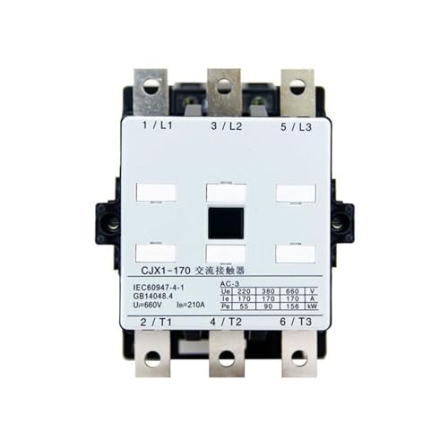Contactor eléctrico CJX1-170/22 evita averías por arcos en motores de corriente alterna