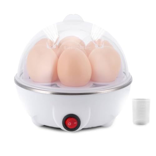 Smart Egg Cooker, Pink Egg Cooker Electric Eggs Boiler Multifunctional Mini Eggs Cooker Steamer Poacher for Kitchen Use (US Plug 110V)