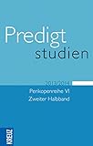  Predigtstudien 2013/2014: Perikopenreihe VI. Zweiter Halbband