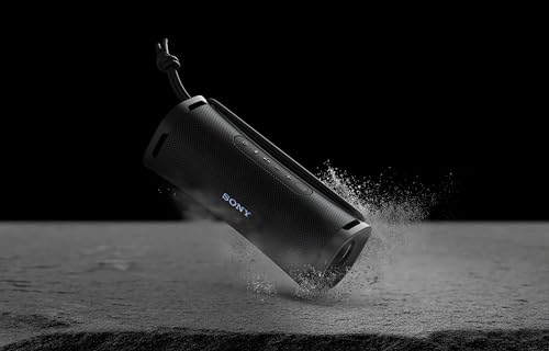 Sony ULT Field 1 - Enceinte Portable sans Fil Bluetooth ULT Power Sound, Basses Profondes, IP67, étanche à l'eau/poussière et antichocs, Batterie 12h, Prise d'appel, extérieur, Voyage - Noir