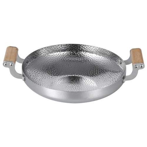 Wok de acero inoxidable SOLUSTRE 1pc para estufa miniatura 1