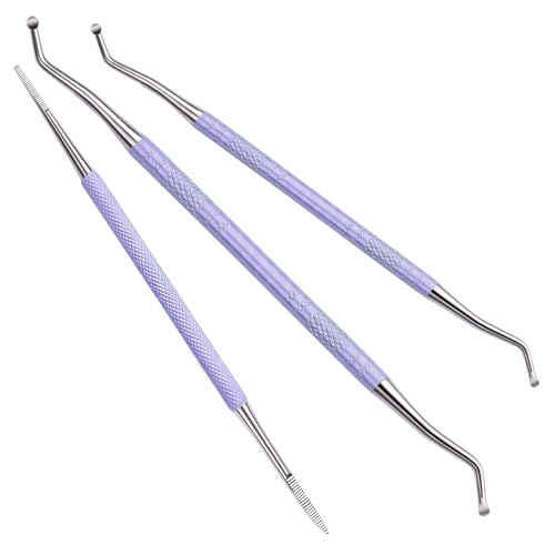 Teenitor Upgraded Ingrown Toenail File and Lifters Pedicure Tools for Feet Professional Ingrown Toenail Tool Ingrown Toenail Removal Kit Purple