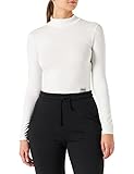 FILA Damen Tarsia Cropped Turtle Neck Long Sleeve T-Shirt, Cloud Dancer, M