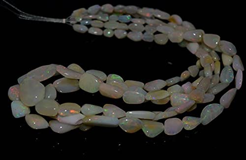Opale d'Éthiopie naturelle LKBEADS idée cadeau d'anniversaire collier pierres de naissance précieux