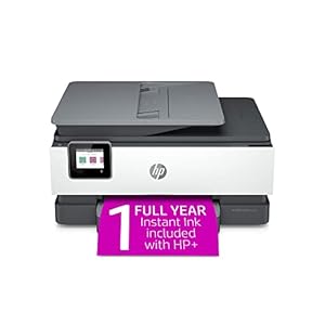 HP OfficeJet Pro 8034e Wireless Color All-in-One Printer with 1 Full Year Instant Ink with HP+