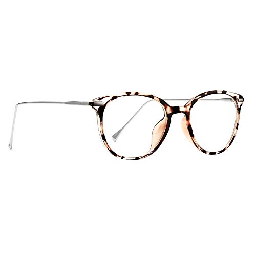 COASION Vintage Round Clear Glasses Non-Prescription Eyeglasses Frames for Women Men