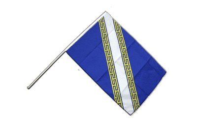 Drapeau France Champagne-Ardenne sur hampe 60x90 cm régional