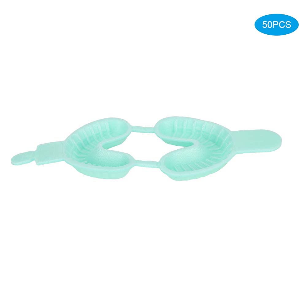 Vassoi dentali monouso al fluoro, doppio strato, kit 50 pezzi (S)
