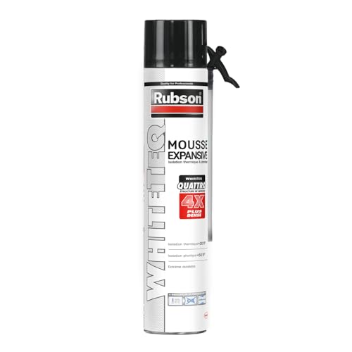 Rubson – Mousse Expansive Isolation Thermique & Phonique (aérosol de 750 ml) – Mousse...