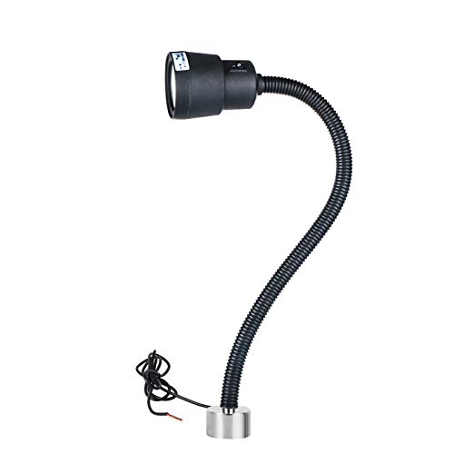 Luce magnetica flessibile a LED, 5 W, 220 V, luce di lavoro a macchina, lampada per utensili CNC (24 V)