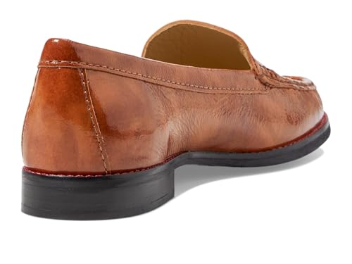 Image of Marc Joseph New York Womens East Village Cognac Stained Patent 6 M