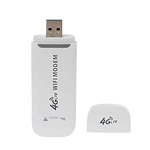 LZDseller01 4G USB-dongle met sleuf voor SIM-kaart, WLAN, hotspot, netwerkadapter USB 4G LTE, draadloze router, draagbaar, 4G, laptop, UMPC en Mid (wit)