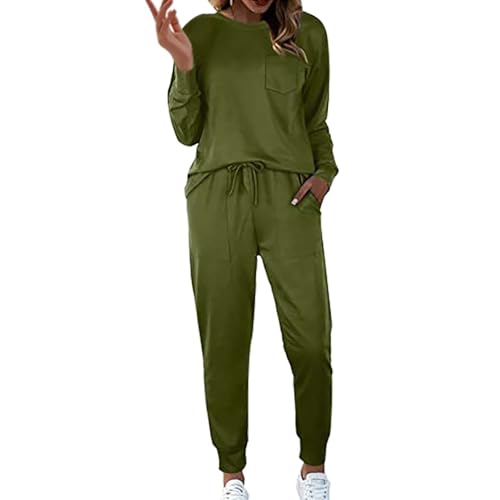 Ensemble de détente 2 joggeurs femme vert en taille L avec short
