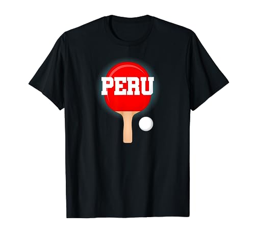 Perú Nombre Niños Tenis de Mesa Ping Pong Juego Raqueta Deportes Camiseta