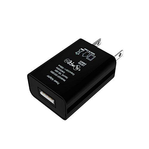 UL Certified AC Wall Charger Adapter Universal Portable Travel Power Adapter for Electric Razor Black