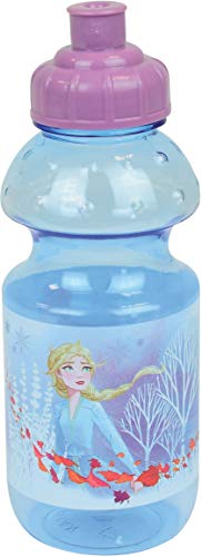FUN HOUSE 005830 Disney Frozen Children's Water Bottle, Unisex, Blue, MM, 350 ml