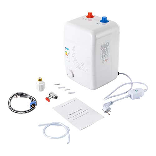 Chauffe-eau sous évier 10 l basse pression 1500 W protection IPX4 réservoir compact (23 x 21 x 36 cm) cuisine bar hôpital 0,7 MPa